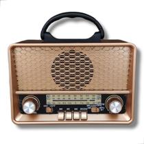 Radio Am Fm Bluetooth Retro Vintage Usb Madeira Antigo