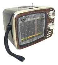 Rádio Am/fm Com Bluetooth Alto-falante Parece Tv Antiga Top - Booglee