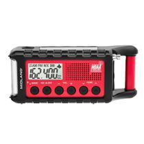 Rádio AM/FM com manivela de emergência Midland ER310 vermelho/preto