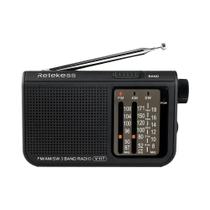 Rádio AM FM De Onda Curta Retekess V117 Analógico Com Antena Telescópica Para Uso Interno