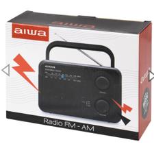 Rádio AM/FM Portátil Aiwa AW-FML4 - AM/FM - 3.5mm - Preto