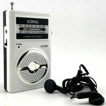 Rádio AM FM Portátil Compacto com Fone Ouvido Ideal para Dia a Dia Entrega Rápida