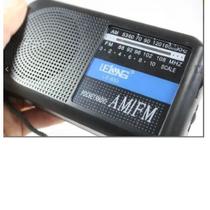 Rádio AM FM Portátil de Bolso Pilha Bateria e Fone de Ouvido - Lelong