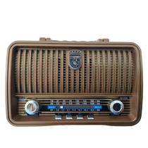 Radio Am Fm Portatil Retro Bluetooth Vintage Antigo Usb P2