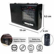 Rádio am fm preto kapbom ka 3292