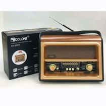 Rádio am fm retrô modelo antigo usb bivolt pilha bateria
