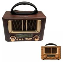 Radio am/fm vintage classico - ministar - ms1078bt ou ms1088bt