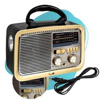 Radio am fm vintage usb bluetooth a pilha e energia Radio am fm vintage usb bluetooth a pilha e energia