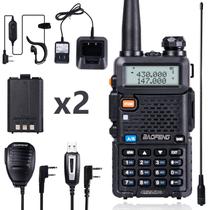 Rádio amador BAOFENG UV-5R 8W com bateria de 1800mAh e antena 771