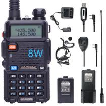 Rádio amador BAOFENG UV-5R 8W portátil de banda dupla de longo alcance