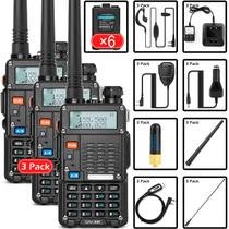 Rádio amador portátil Greaval UV-5R de longo alcance UHF VHF, pacote com 3 Rádio amador portátil Greaval UV-5R de longo alcance UHF VHF, pacote com 3
