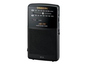 Rádio analógico de bolso Sangean SR-35 AM/FM, preto