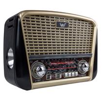 Radio Analogico Vintage Bluetooth Usb Sd AM FM SW com Antena Para Idosos Ouvirem a Radio Local