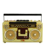 Rádio Antigo Cofre Porta Moeda 18x8.5x26cm Estilo Retrô Vintage