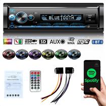 Rádio Auto Som Automotivo Aparelho MP3 HT-1125 p/ Carro Entrada USB SD Aux Bluetooth - H-Tech