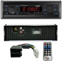 Rádio Automotivo 1 Din Bluetooth HT-1022 Som Carro Com Controle Remoto MP3 USB SD FM- H-Tech