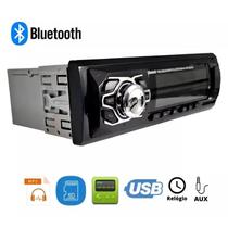 Rádio Automotivo Bluetooth USB SOM FM MP3 2 CANAIS 60WATTS NOVO