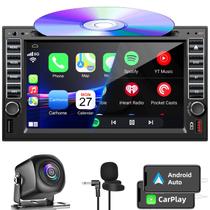 Rádio Automotivo Double Din Inexaccessories 7" HD com CD/DVD