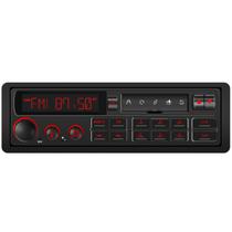 Rádio automotivo DOVOX retrô Single Din com Bluetooth, USB e AUX Rádio automotivo DOVOX retrô Single Din com Bluetooth, USB e AUX