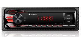 Radio Automotivo E-tech Premium Bluetooth Usb Aux Sd Controle
