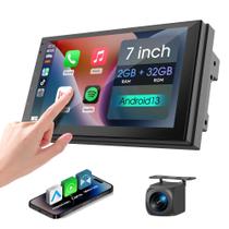 Rádio Automotivo Haudio 7" Double Din com Carplay Sem Fio e Android Rádio Automotivo Haudio 7" Double Din com Carplay Sem Fio e Android