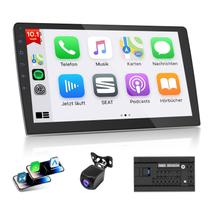 Rádio Automotivo Haudio Android 10,1 Polegadas Double Din com Apple CarPlay e Android Auto Sem Fio - 2GB RAM 64GB ROM, Tela IPS Touchscreen, Navegação GPS, Bluetooth, Suporta Câmera de Ré AHD 720P