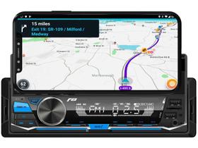 Radio automotivo jr8 mp3 player blueth c/ suporte p/ celular
