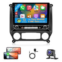 Rádio automotivo Leadfan 4+64 para Chevy Silverado e GMC Sierra 2014-2018, upgrade do sistema de som com CarPlay sem fio e Android Auto, tela sensível ao toque de 10,1 polegadas com Bluetooth, navegação GPS, SWC, microfone e câmera de ré Rádio automotivo Leadfan 4+64 para Chevy Silverado e GMC Sierra 2014-2018, upgrade do sistema de som com CarPlay sem fio e Android Auto, tela sensível ao toque de 10,1 polegadas com Bluetooth, navegação GPS, SWC, microfone e câmera de ré