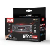 Radio Automotivo Mp3 Player Bluetooth S100 Iso Max Svart Radio Automotivo Mp3 Player Bluetooth S100 Iso Max Svart