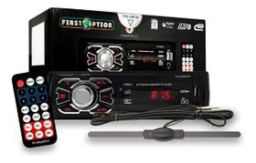 Rádio Automotivo Mp3 Player Bluetooth Usb com Leitor de Cartão Sd mais Antena Am Fm Veicular ST900 Stetsom Kit Som Automotivo