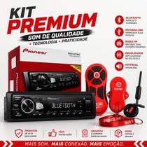 Rádio Automotivo Pioneer C/ Antena Interna Mvh235bt Som Automotivooneer Bluetooth Controle Red Line Rádio Automotivo Pioneer C/ Antena Interna Mvh235bt Som Automotivooneer Bluetooth Controle Red Line