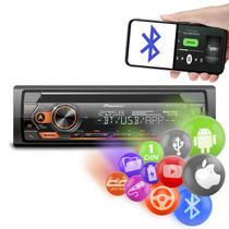 Rádio Automotivo Pioneer DEH-S4280BT Som Bluetooth MP3 Player 1 Din Interface Android Iphone USB AUX