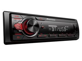 Rádio Automotivo Pioneer MP3 Player/USB/Bluetooth/Aux/Am/FM - Preto/Vermelho - MVH-S218BT