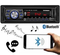 Rádio Automotivo Player Doorbem FM MP3 Usb Bluetooth Auxiliar Frontal