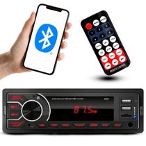 Radio Automotivo Sem Toca Cd Mp3 Player Bluetooth 2 Entrada Usb Carrega Celular
