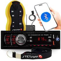 Radio Automotivo Sem Toca Cd Mp3 Player Bluetooth + Controle Longa Distancia Stetsom