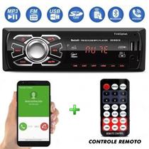 Radio Automotivo Sem Toca Cd Mp3 Player Bluetooth Usb + Controle - Tay Tech