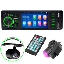 Radio Automotivo Som Mp3 Bluetooth Pendrive Fm Usb 1 Din 4,5 Polegadas Universal - Knup