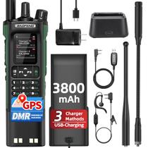 Rádio BAOFENG DM-32 DMR de longo alcance com GPS e USB-C 3800mAh