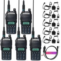 Rádio bidirecional BAOFENG UV-82 Ham Radio 144-148/420-450 MHz (pacote com 5)