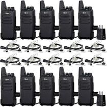 Rádio bidirecional recarregável Walkie Talkies TIDRADIO TD-M8s (pacote com 10)