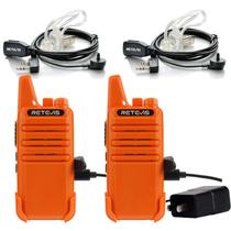 Rádio bidirecional Retevis RT22 Walkie Talkies de longo alcance laranja