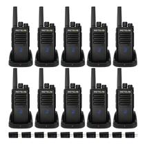 Rádio bidirecional Retevis RT68H, walkie-talkies de longo alcance, pacote com 10