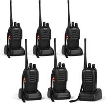 Rádio bidirecional Walkie Talkie Ansoko A-8S de longo alcance 16 canais (x6)