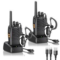 Rádio bidirecional Walkie Talkie JUCJET 888S de 16 canais (pacote com 2)