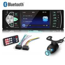 Rádio Bluetooth Automotivo Aparelho De Som Carro Dvd MP5 Usb Câmera De Ré
