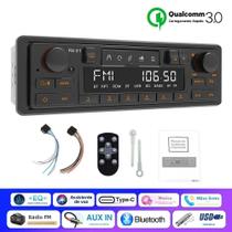 Rádio Bluetooth Para Carro MP3 Player Estéreo 1DIN Retro FM AM RDS DAB Receptor QC3.0 Para Porsche Rádio Bluetooth Para Carro MP3 Player Estéreo 1DIN Retro FM AM RDS DAB Receptor QC3.0 Para Porsche