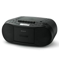 Rádio cassete de CD Sony CFD-S70 B com sintonizador AM/FM