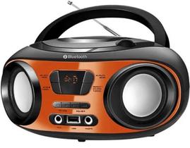 Radio CD Player Portatil Mondial Com Bluetooth E FM