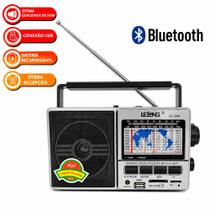 Rádio Com Bluetooth Portátil Lelong Le-604 11 Faixas Usb/sd Am Fm 127/220v - Enviamos no mesmo dia Rádio Com Bluetooth Portátil Lelong Le-604 11 Faixas Usb/sd Am Fm 127/220v - Enviamos no mesmo dia